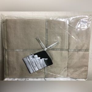 Libeco Home King Duvet Cover 2 King Shams in Stone Belgian Linen 3 Piece Set